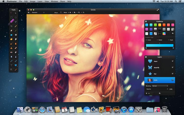 Free photoshop like app on mac pc